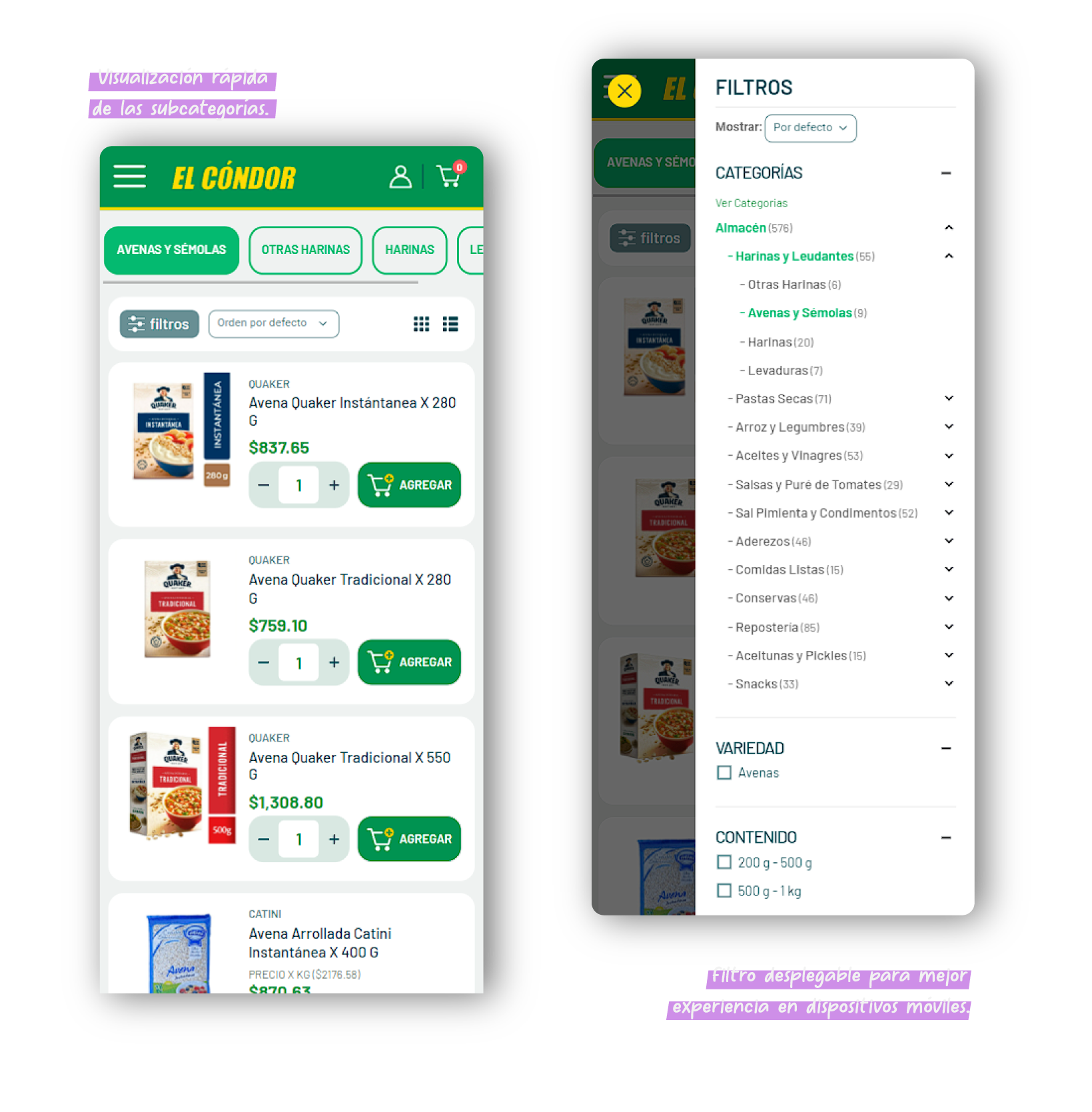 Filtros más específicos